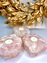 Load image into Gallery viewer, Rose Quartz Tea Light Holder