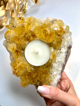 Load image into Gallery viewer, Citrine Candle Holders