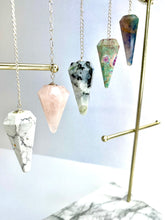 Load image into Gallery viewer, Rainbow Moonstone Pendulum