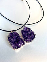 Load image into Gallery viewer, Amethyst Druzy Cluster Pendants