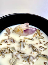 Load image into Gallery viewer, Negative Energy Cleanser - Californian White Sage and Amethyst Candle