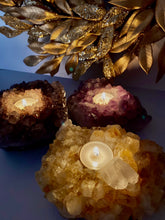 Load image into Gallery viewer, Citrine Candle Holders