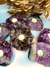 Load image into Gallery viewer, Amethyst Candle Holders